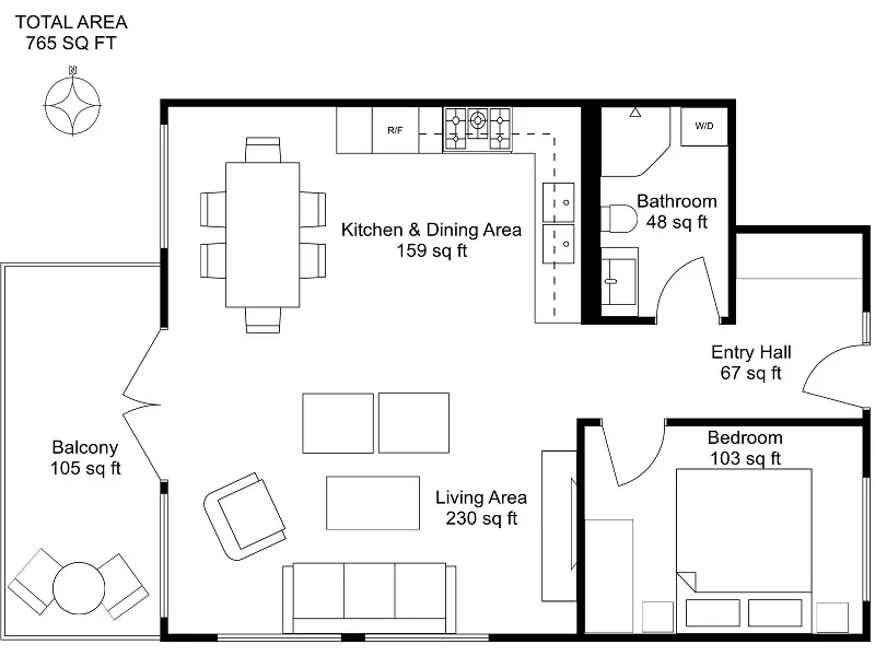 2D Interior Drawing
