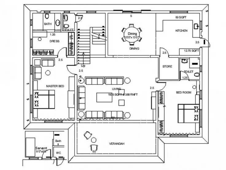 Infinity Interiors — 2d interior design1